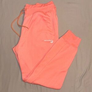 New Balance - Neon Peach Joggers